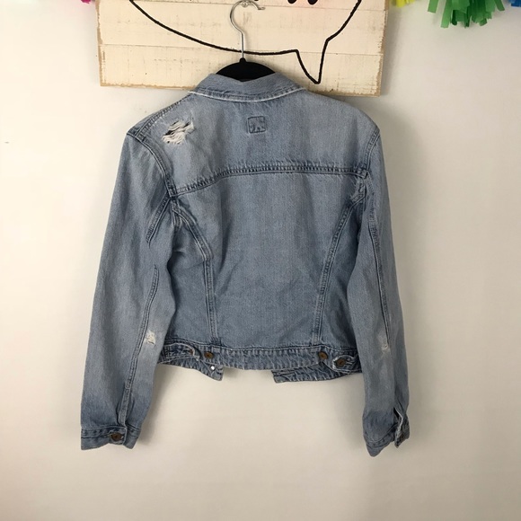 GAP distress jean jacket - Picture 5 of 5